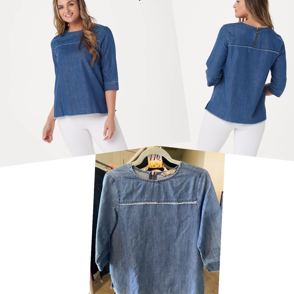 Martha Stewart Denim Top